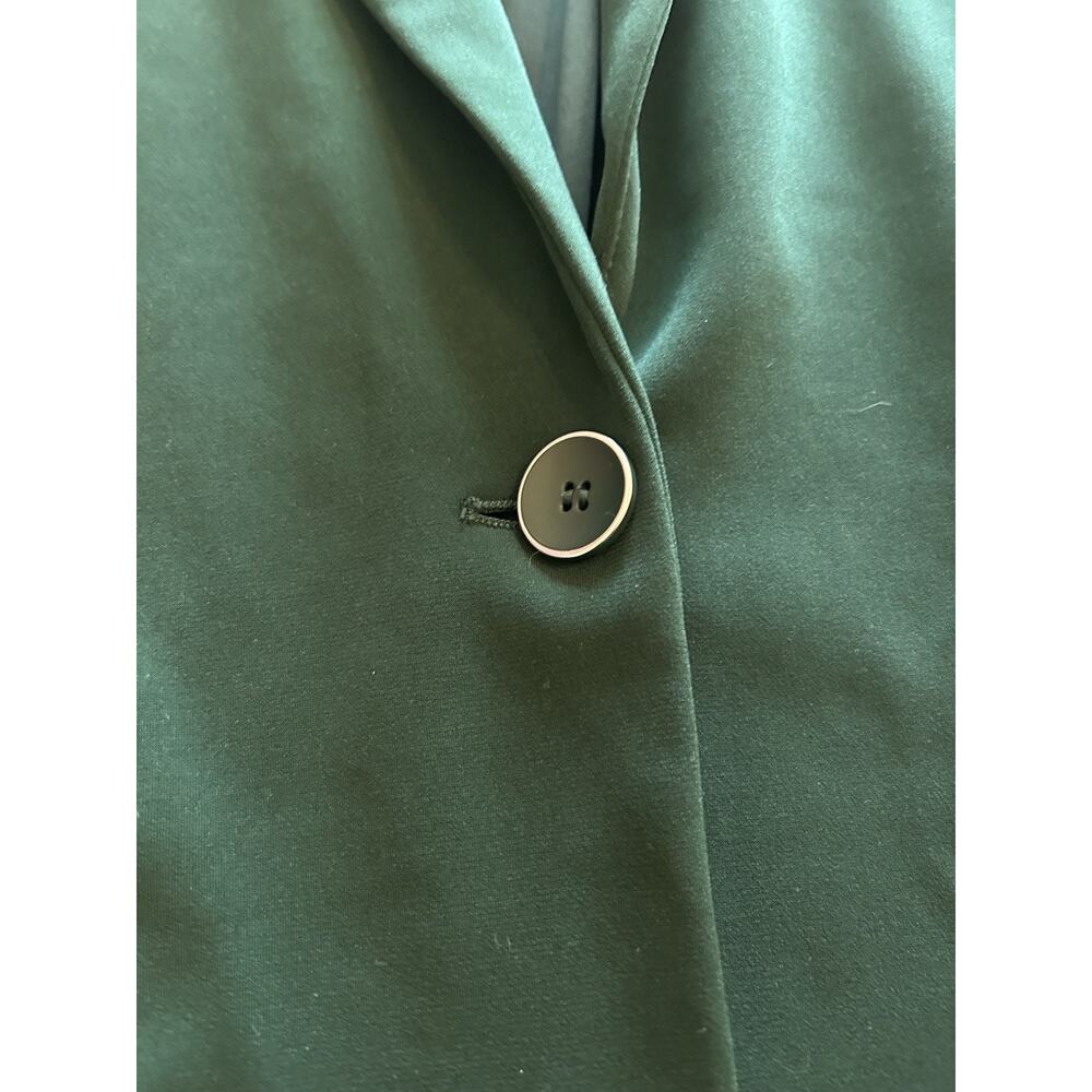 Susan Graver Blazer Womens Sz XL Green Single Button Stretch Career Professional - Picture 3 of 9